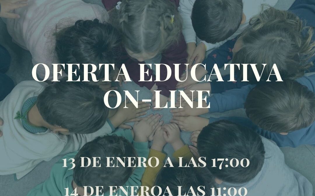 Matrícula abierta del 18 al 29 de Enero para Ed. Infantil, Primaria y Secundaria.