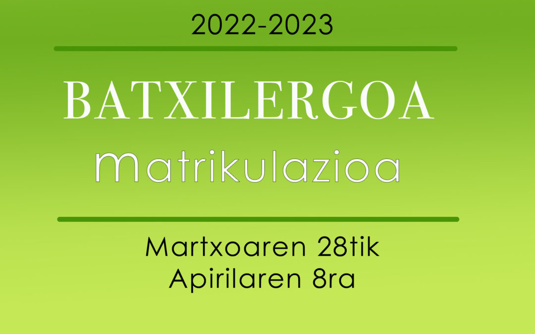 matrikulazioa